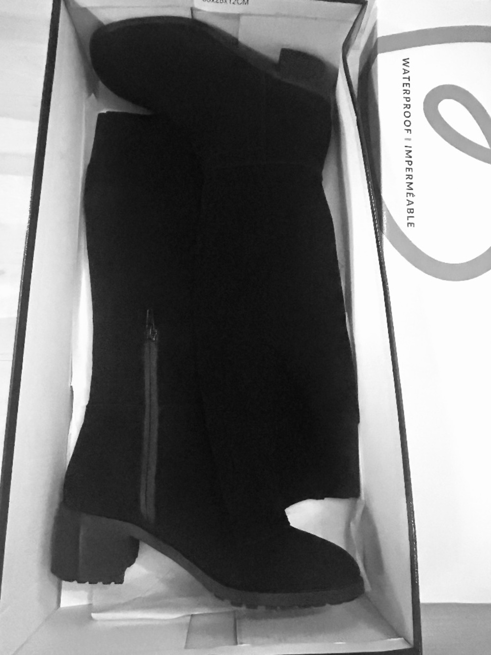Blondo Black Suede Knee Length Boots Size 8